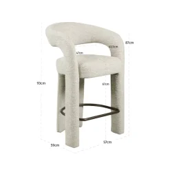Richmond Interiors Counterstoel Soho naturel linear