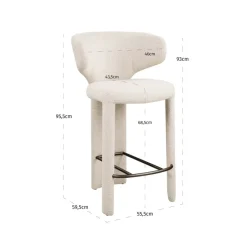 Richmond Interiors Counterstoel Viola biscotti