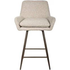 Richmond Interiors Counterstoel Linsey naturel chunky draaibaar - Set van 2