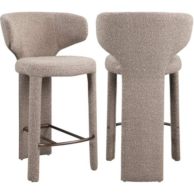 Richmond Interiors Counterstoel Viola mocca chunky