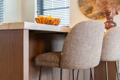 Richmond Interiors Counterstoel Pullitzer bruin tweed