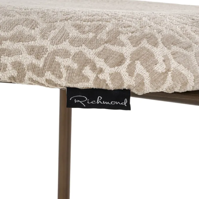 Richmond Interiors Counterstoel Xenia beige leopard fire retardant (Set of 2)