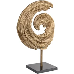 Richmond Interiors Decoratief object Swirl antiek brons groot