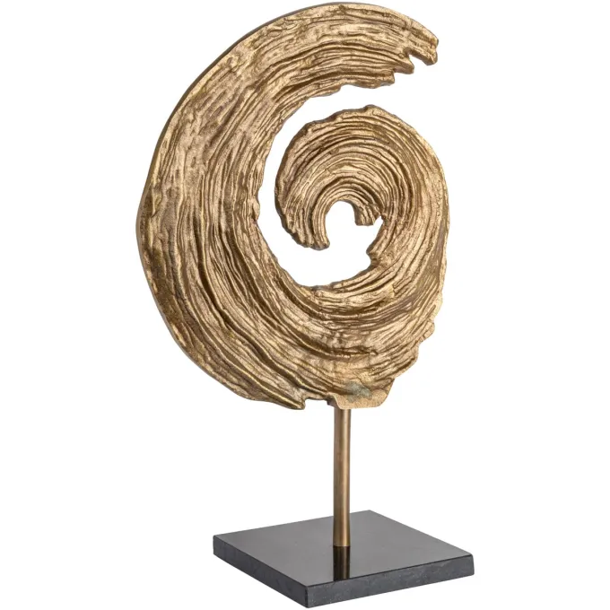 Richmond Interiors Decoratief object Swirl antiek brons groot