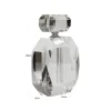 Richmond Interiors Decoratief object Khloe clear transparent perfume bottle