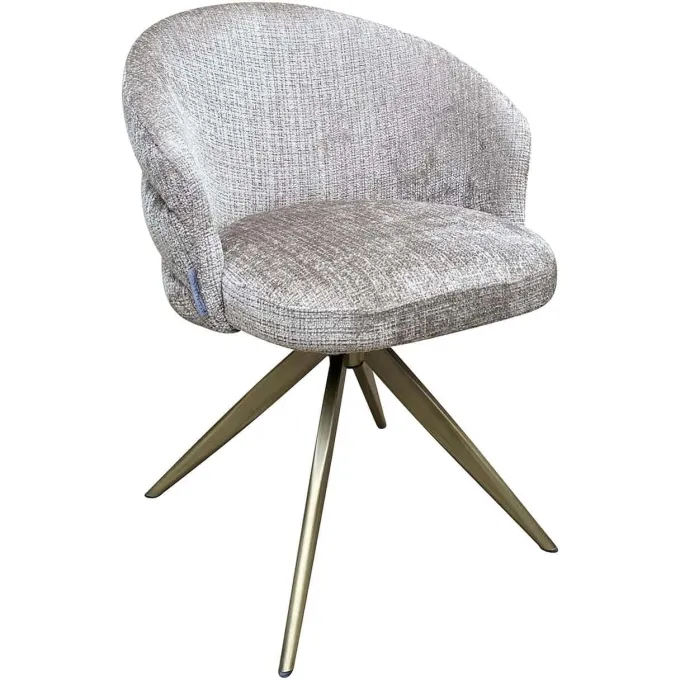 Richmond Interiors Draaifauteuil Zendaya Niagara 104 Stone Chenille