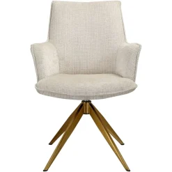 Richmond Interiors Draaistoel met arm Dakota Niagara 902 beige chenille