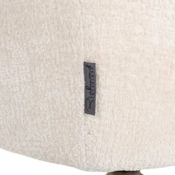Richmond Interiors Draaistoel Aline white chenille