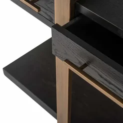 Richmond Interiors Dressoir Cambon 3-laden (Dark coffee)