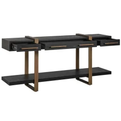Richmond Interiors Dressoir Cambon 3-laden (Dark coffee)