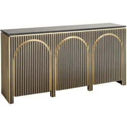 Richmond Interiors Dressoir Les Arcs 3-deurs Brushed Goud