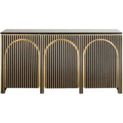 Richmond Interiors Dressoir Les Arcs 3-deurs Brushed Goud