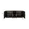 Richmond Interiors Dressoir Claremont brown 4-doors 2-shelves
