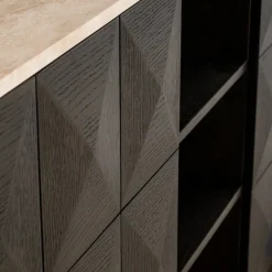 Richmond Interiors Dressoir Claremont brown 4-doors 2-shelves