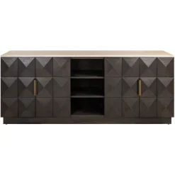 Richmond Interiors Dressoir Claremont brown 4-doors 2-shelves