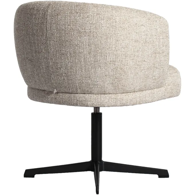 Richmond Interiors Eetkamerstoel Dinan cream tweed fire retardant - draaibaar
