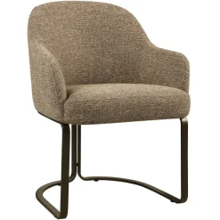 Richmond Interiors Eetkamerstoel Hadley bruin tweed fire retardant