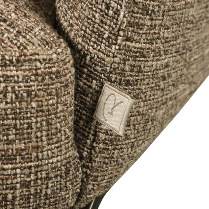 Richmond Interiors Eetkamerstoel Hadley bruin tweed fire retardant