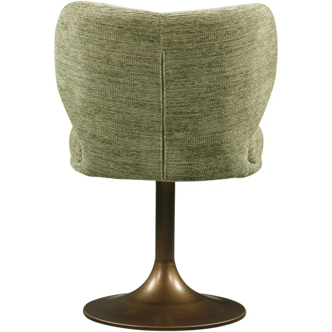 Richmond Interiors Eetkamerstoel Amely pistache softweave draaistoel