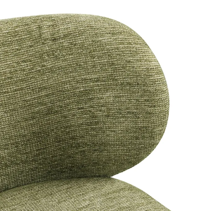 Richmond Interiors Eetkamerstoel Amely pistache softweave draaistoel