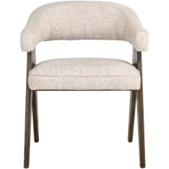 Richmond Interiors Eetkamerstoel Mori cream tweed fire retardant