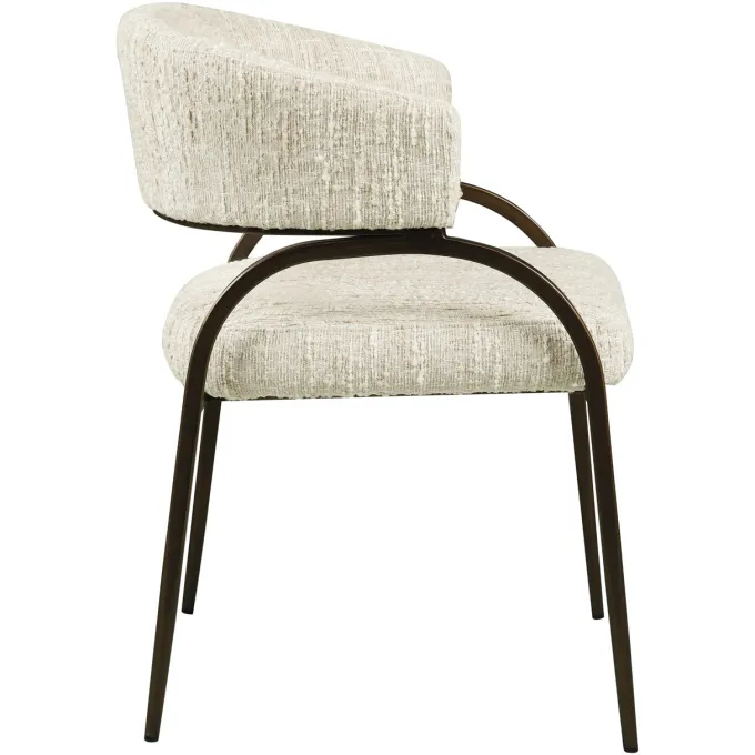 Richmond Interiors Eetkamerstoel Charda beige angora