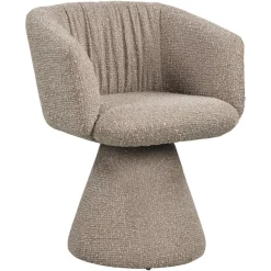 Richmond Interiors Eetkamerstoel Madeline mocca chunky draaibaar
