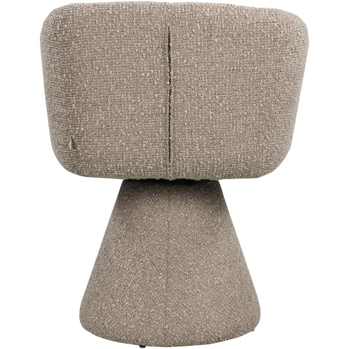 Richmond Interiors Eetkamerstoel Madeline mocca chunky draaibaar