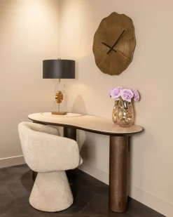 Richmond Interiors Eetkamerstoel Madeline mocca chunky draaibaar