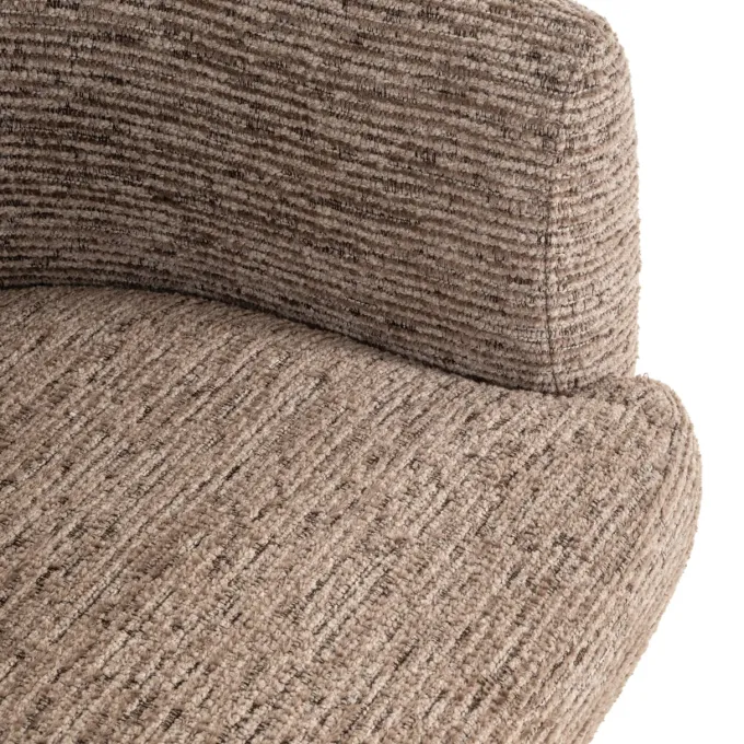 Richmond Interiors Eetkamerstoel Quiriro mocca linear swivel