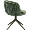 Richmond Interiors Eetkamerstoel Cassi sage chenille draaistoel