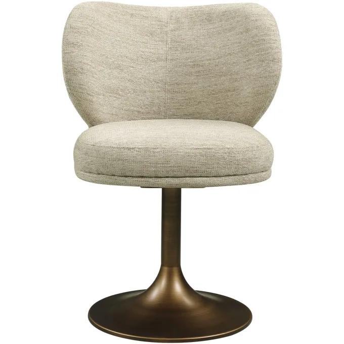 Richmond Interiors Eetkamerstoel Amely naturel softweave draaistoel