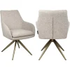 Richmond Interiors Eetkamerstoel Lisonne cayenne bruin draaibaar fire retardant