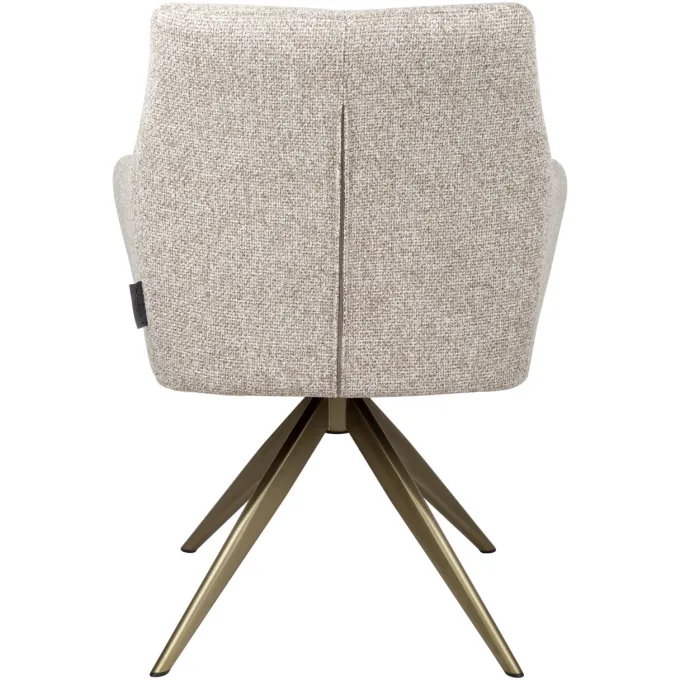 Richmond Interiors Eetkamerstoel Lisonne cayenne bruin draaibaar fire retardant