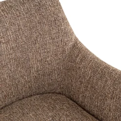 Richmond Interiors Eetkamerstoel Aldo bruin tweed draaibaar