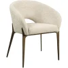 Richmond Interiors Eetkamerstoel Kenzi naturel linear fire retardant