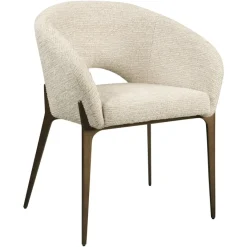 Richmond Interiors Eetkamerstoel Kenzi naturel linear fire retardant