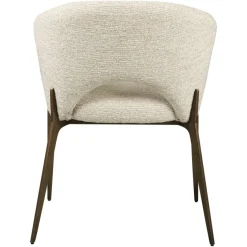 Richmond Interiors Eetkamerstoel Kenzi naturel linear fire retardant