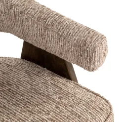 Richmond Interiors Eetkamerstoel Mori mocca linear fire retardant