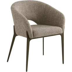Richmond Interiors Eetkamerstoel Kenzi bruin tweed