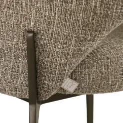 Richmond Interiors Eetkamerstoel Kenzi bruin tweed