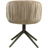Richmond Interiors Eetkamerstoel Cassi zand soft draaistoel