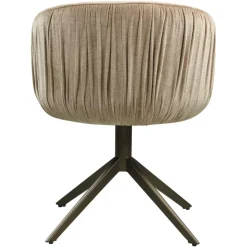 Richmond Interiors Eetkamerstoel Cassi zand soft draaistoel