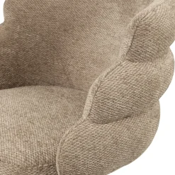 Richmond Interiors Eetkamerstoel Kayla mocca boldweave draaibaar