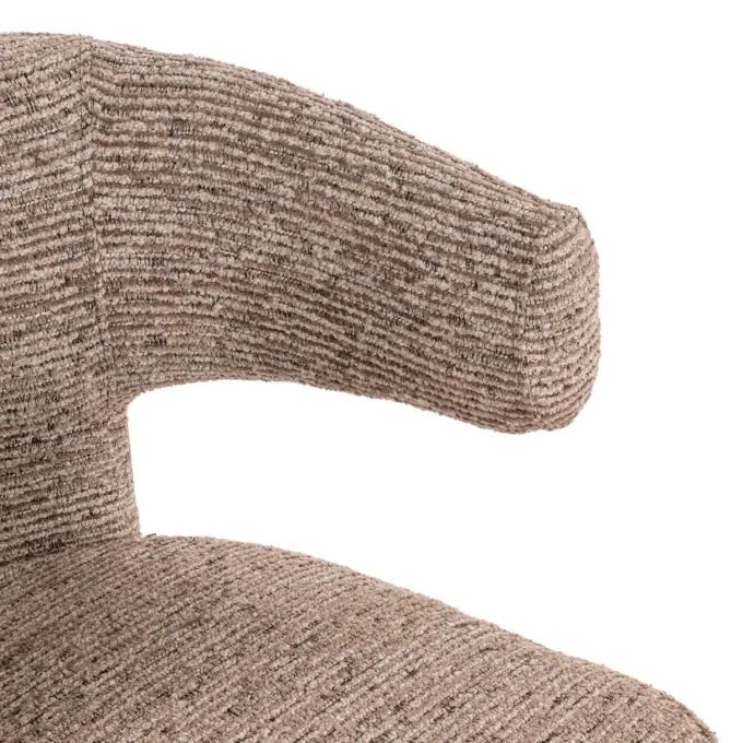 Richmond Interiors Eetkamerstoel Nerio mocca linear