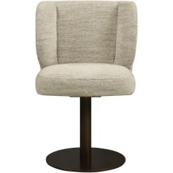 Richmond Interiors Eetkamerstoel Fiona naturel softweave draaistoel