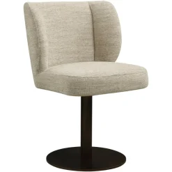 Richmond Interiors Eetkamerstoel Fiona naturel softweave draaistoel