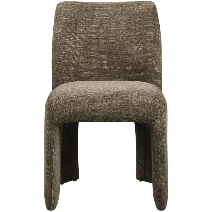 Richmond Interiors Eetkamerstoel Maya bruin softweave – Set of 2
