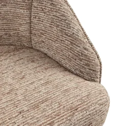Richmond Interiors Eetkamerstoel Beverly mocca linear draaibaar
