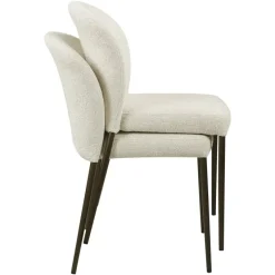 Richmond Interiors Eetkamerstoel Stacker biscotti – Set van 2